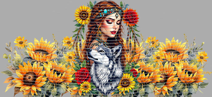 16oz Sunflower Girl-SU-257